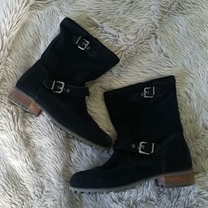 H&M suede Moto boots